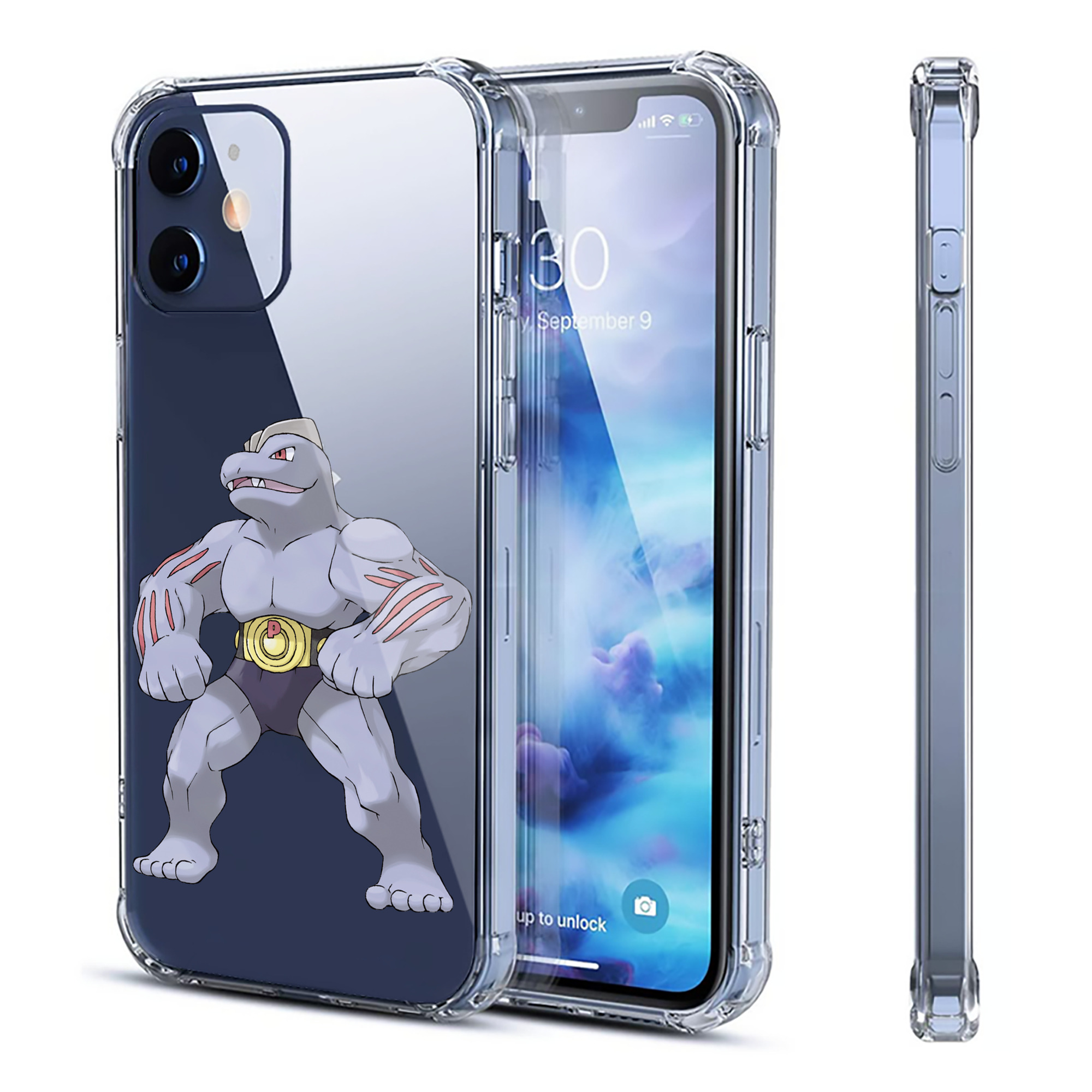 （画像用） ポケットモンスター Pokémon 【iPhone 12シリーズ対応】透明スマホケース（クリアソフトケース）